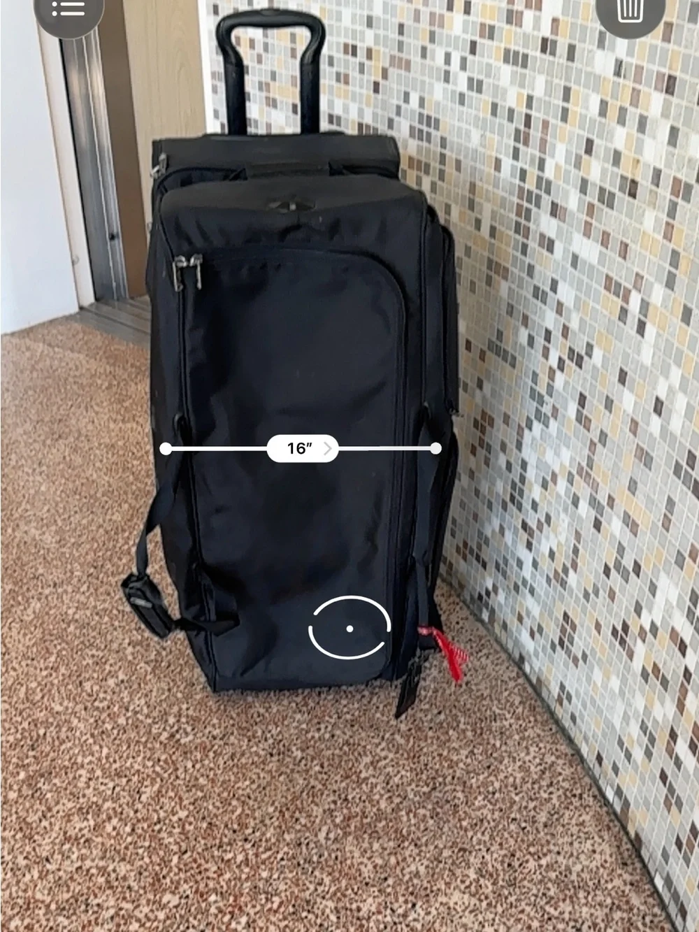TUMI Alpha Large Split 2-Wheeled Duffel bag Rolling Suitcase Check-On